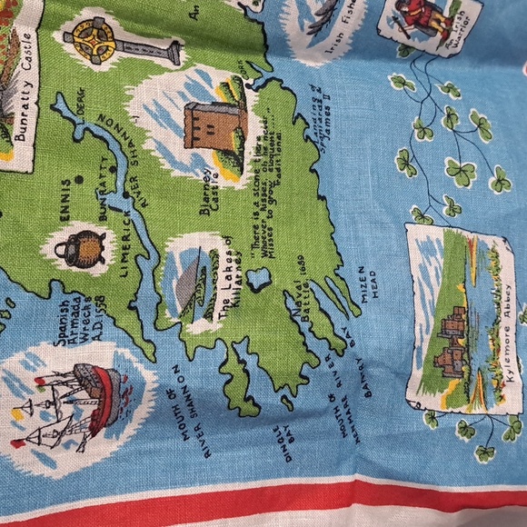 Vintage Irish Linen Bankmore Tea Towel Ireland NWOT 1980… - Picture 6 of 9